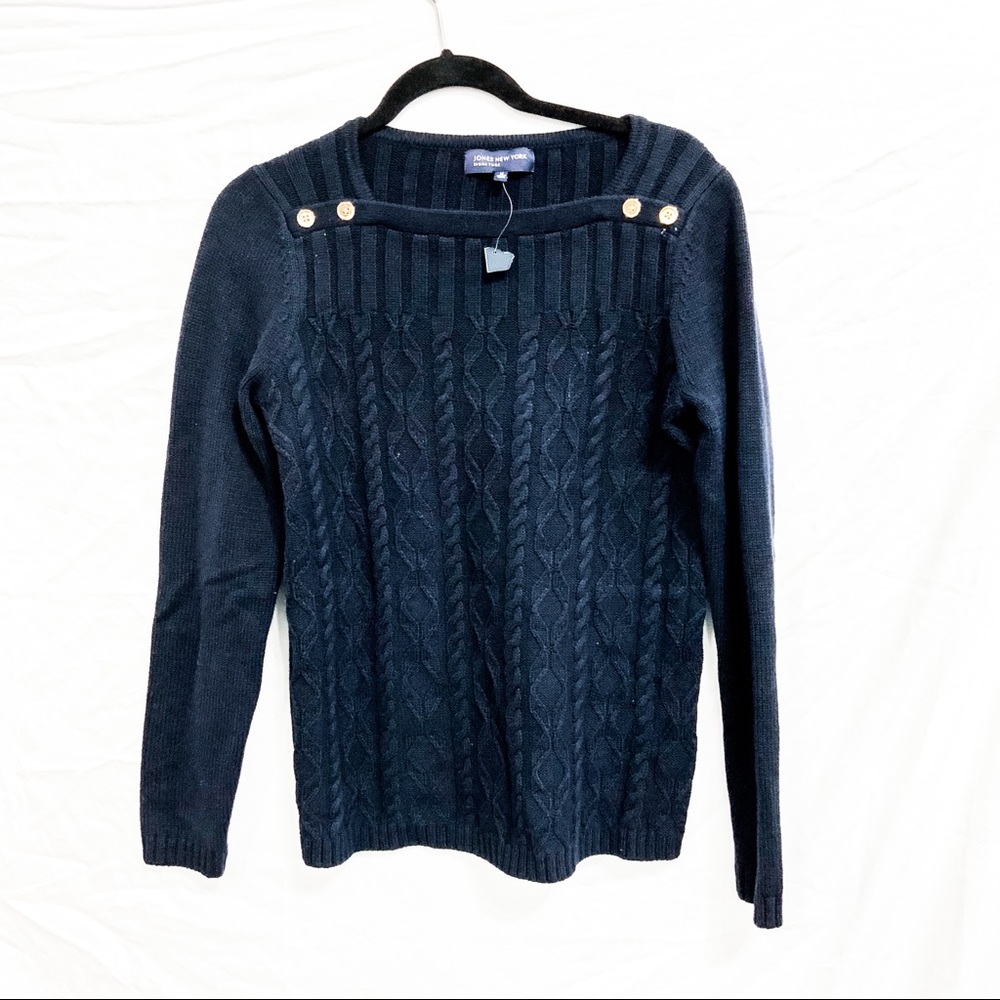 Jones New York Signature | Navy Blue Sweater